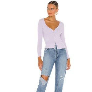 Lavender long sleeve button up